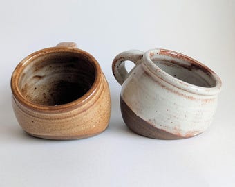 Hand thrown salt pig - handmade UK stoneware ceramics