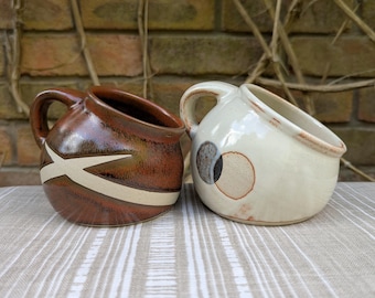Hand thrown salt pig - handmade UK stoneware ceramics