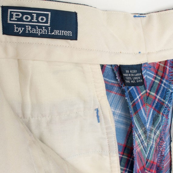Plaid Linen Shorts - image 5
