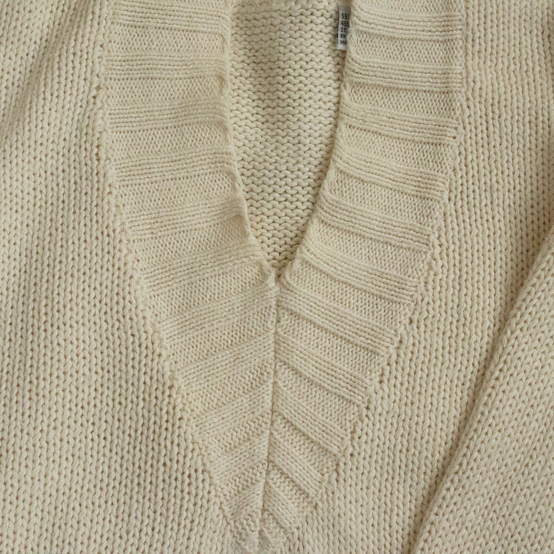 Cotton/Ramie Crop Knit Vintage Sweater | Etsy