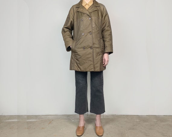 70s Quilted Army Coat