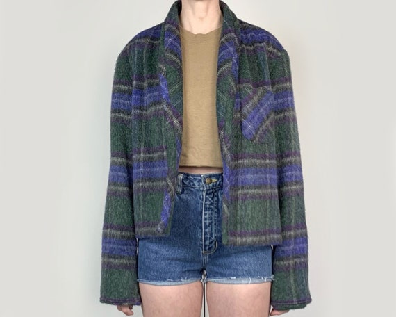 Plaid Crop Jacket