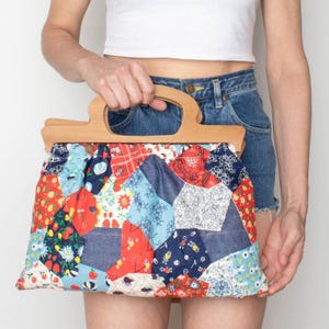 Bolso vintage de patchwork de los años 70