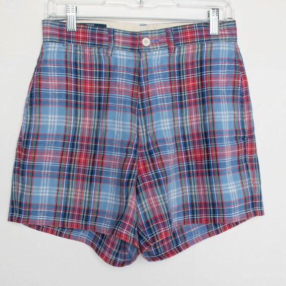 Plaid Linen Shorts - image 8