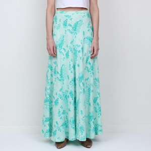 Vintage 1970s Floral Vera Maxi Skirt M