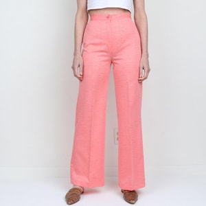 Vintage 1970s Pink Wide Leg Pants XS/S