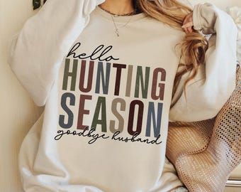 Hallo jachtseizoen, png-bestand: flirtshirtontwerp, sublimatie (digitale download)