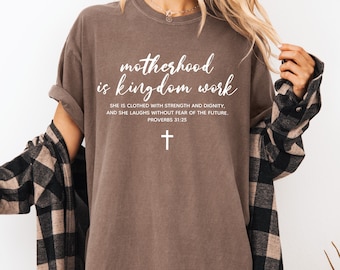 Motherhood Is Kingdom Work SVG PNG - Christian Mothers Day (Digital Download)