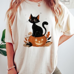 Black Cat Pumpkin Png, Ghots Cat Png, Retro halloween Png, Gothic Png, Black Cat Png, Fall Png, Halloween Cat Mama Shirt, Autumn Png