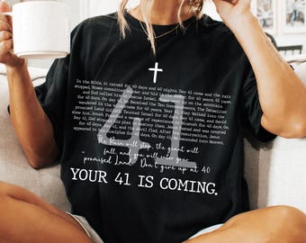Twój 41 nadchodzi – projekt religijny: Krzyż wiary SVG PNG (pobieranie cyfrowe)