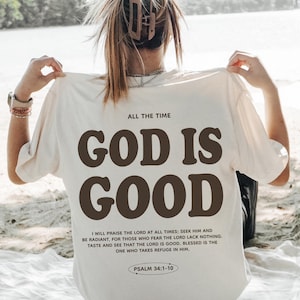 God Is Good PNG: Christian Bible Verse (Digital Download)