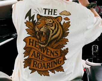 T-shirt The Heavens Are Roaring, christelijk bijbelvers, png (digitale download)