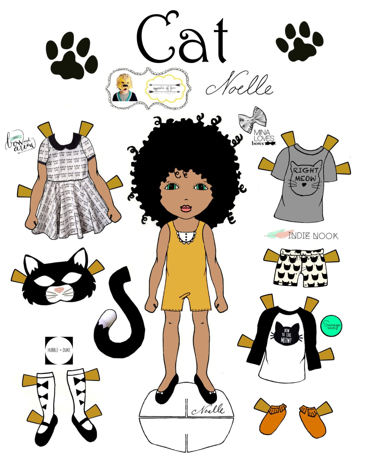 Opposite of Far Story Book Collaboration cat and - Etsy