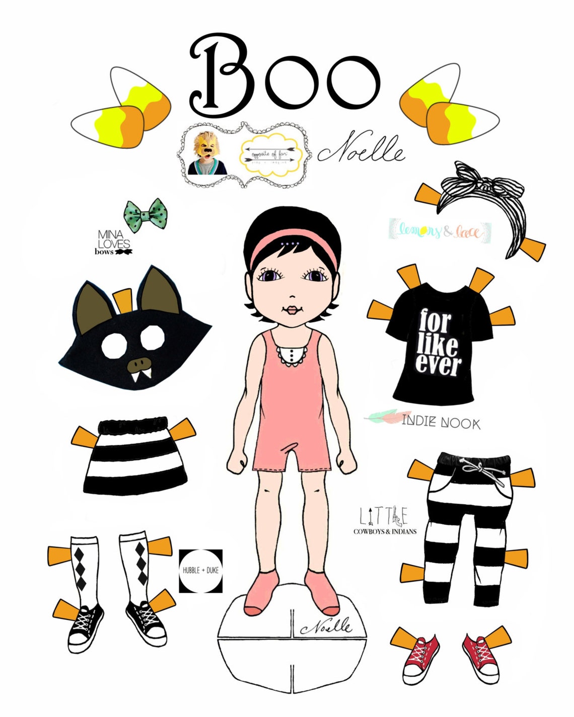 Opposite of Far, Story Book, Collaboration, boo Paper-doll Set ...