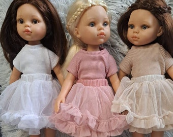 パオラ・レイナ・アミガス人形用チュールセット/人形用ブラウスとチュチュスカート/パオラ・レイナ32cm人形用チュールセット/ブラウスとチュチュスカート