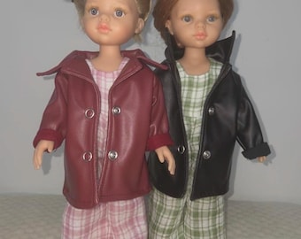 パオラ・レイナ・アミガス 32cmドール用レザー風スプリングジャケット（合成皮革）