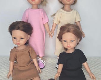 人形用ロングドレス パオラ・レイナ・アミガス 32 cm エレガントでスポーティー/人形用ロングストライプドレス パオラ・レイナ・アミガス 32 cm