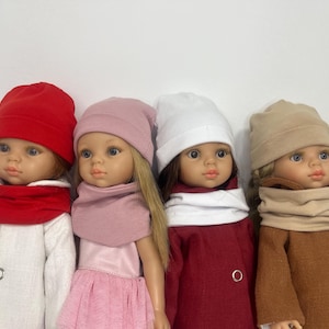 Jerseyhatt och snodd till Paola Reina Amigas 32 cm docka