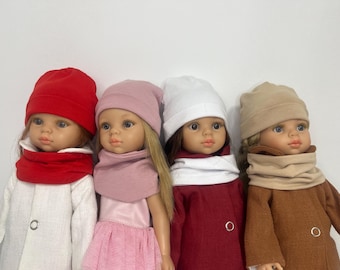 パオラ レイナ アミーガス 32 cm 人形用ジャージ帽子とスヌード