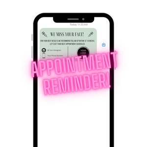 Nurse Injector Med Spa Follow up Reminder Template - Etsy