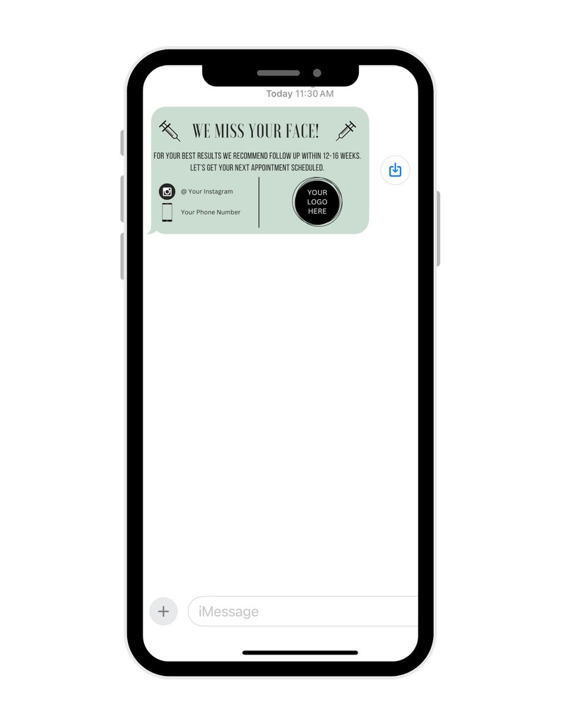 Nurse Injector Med Spa Follow up Reminder Template - Etsy
