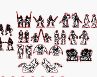 14 DnD Mini Files- SVG, DXF, AI