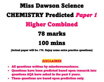 Documento predicho 1 de Química GCSE (AQA)