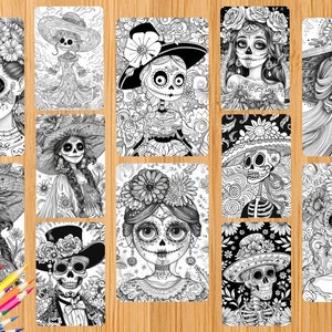 Dia De Los Muertos Coloring Book, Halloween Coloring Pages, Floral ...