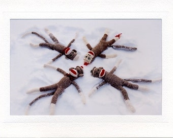 Sock Monkey Snow Angels