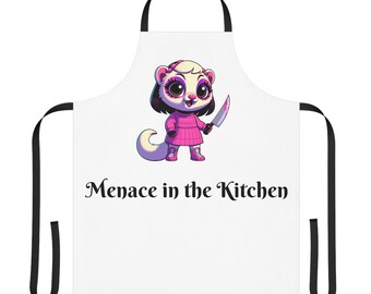 Ferret Girlie "Menace in the kitchen" Apron