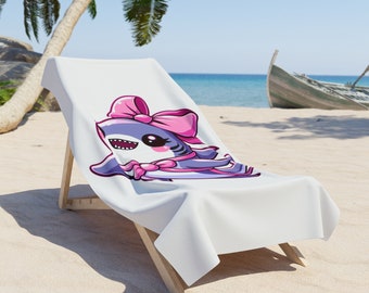 Shark Cutiegirl Beach Towel