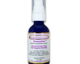 Skincredible! Sandalwood Revitalizing All-Natural, Organic Elixir