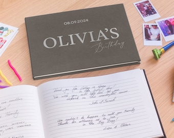 Verjaardagsgastenboek Alternatief Jubileumdagboek Gelukkige Verjaardag Handtekening Polaroid-boek Plakboek Album Geheugenboek