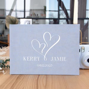 Polaroid Guest Book Sign, Wedding Photo Album, Linen Memory Book, Instax Photo Guest Book, Wedding Essentials, Unique Anniversary Gift