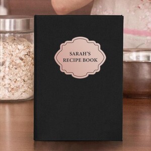 Libro de recetas personalizado, diario de comidas con planificador de recetas, libro de recetas A5, regalo de despedida de soltera