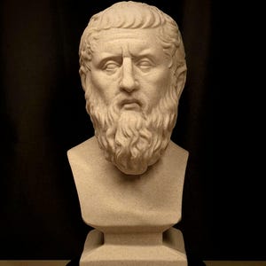 Plato High Quality Ancient Greek Philosopher Bust – Marble Composite Decor - Classical Home Decor Gift Scholars and Thinkers