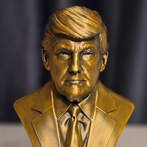 Donald J. Trump Bust - 45th and 47th US President - Make America Great Again! - Presidential Statue MAGA Gift Collectible Art