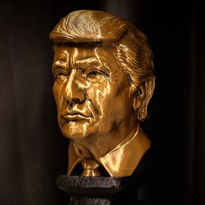President Donald Trump High Quality Bust - 45th and 47th US President Sculpture - Hand-Painted Presidential Statue MAGA Gift Art
