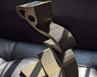 Persian Art Figurine From The Hich Poem by Rumi - Heech Statue هیچ Bookend Sufi Art Calligraphy Modern Abstract Persian Sculpture