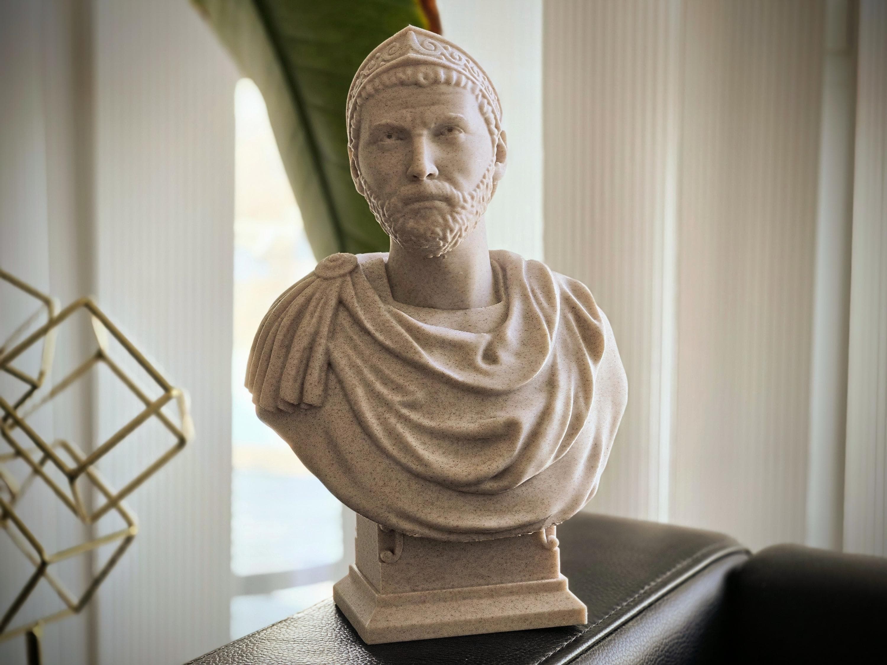 ハンニバル・バルカの胸像：大理石複合古代史装飾 - Etsy 日本