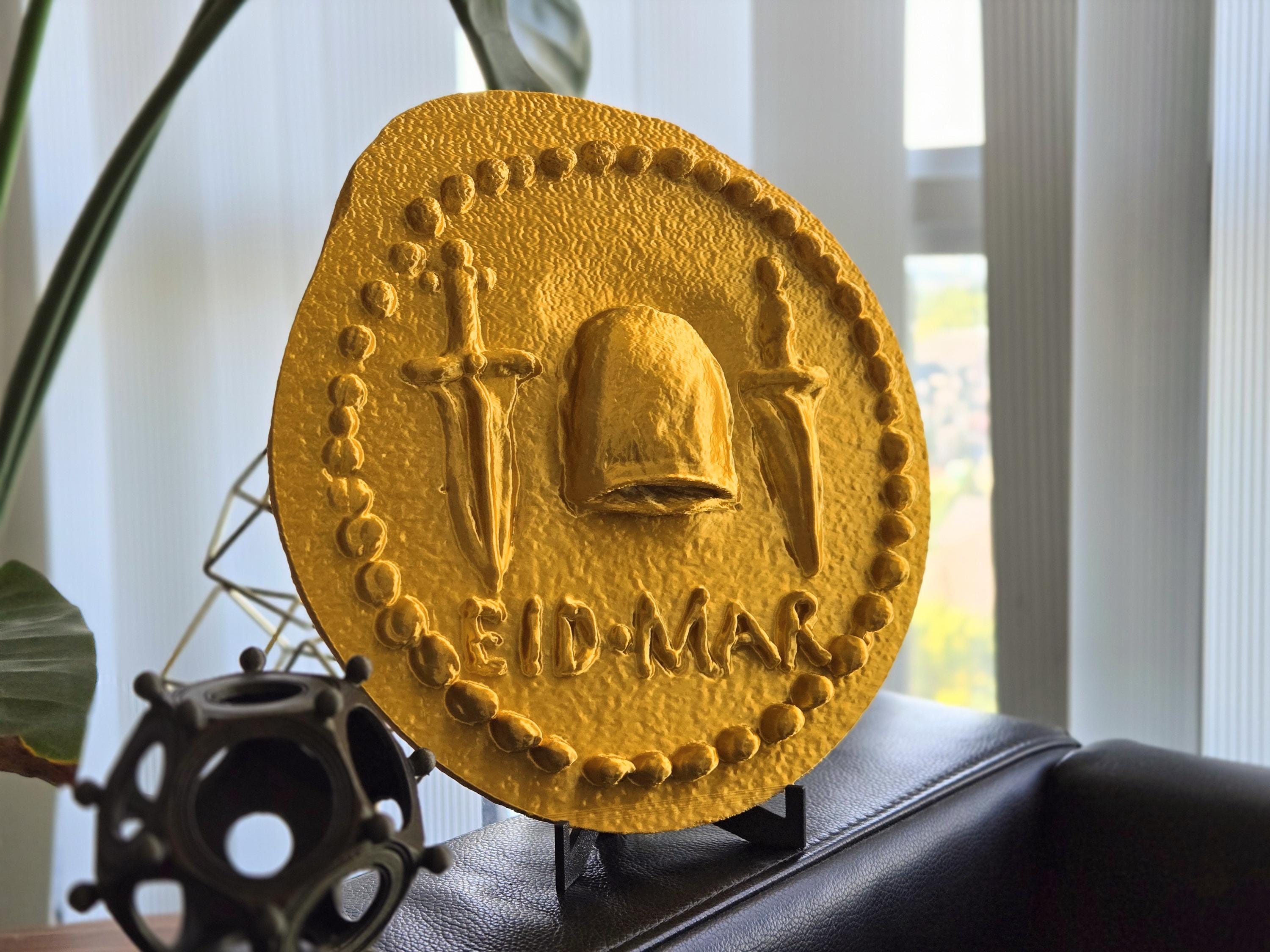 EID MAR コイン レプリカ: ジュリアス シーザー暗殺デナリウス ディスプレイ プラーク - Etsy 日本