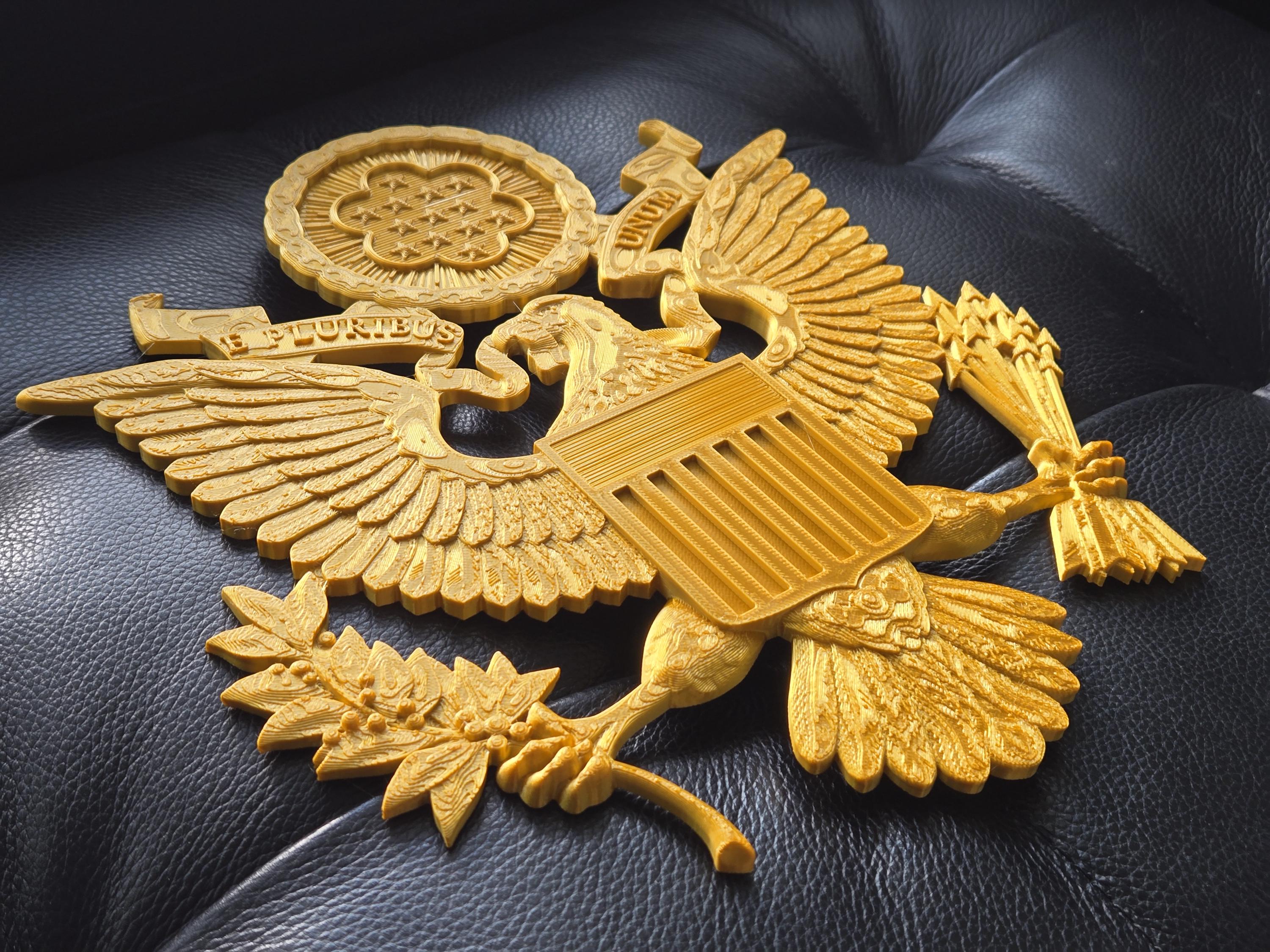Golden Great Seal of the United States of America - High