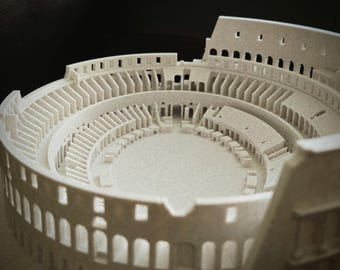 コロッセオ建築模型：大理石調古代ローマ彫刻（10インチ） - Etsy 日本