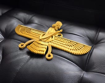 Faravahar dorado: símbolo cultural y religioso de la antigua Persia y el zoroastrismo - Decoración del hogar