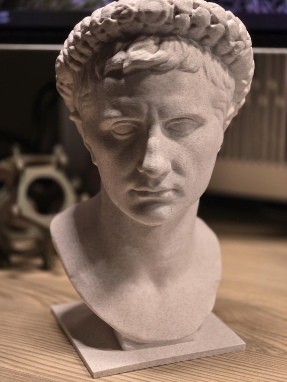 Ancient Roman Emperor Augustus of Prima Porta Octavian Bust - Ara