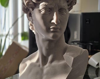 ミケランジェロのダビデ像 - 美術館品質のレプリカ - 大理石複合彫刻