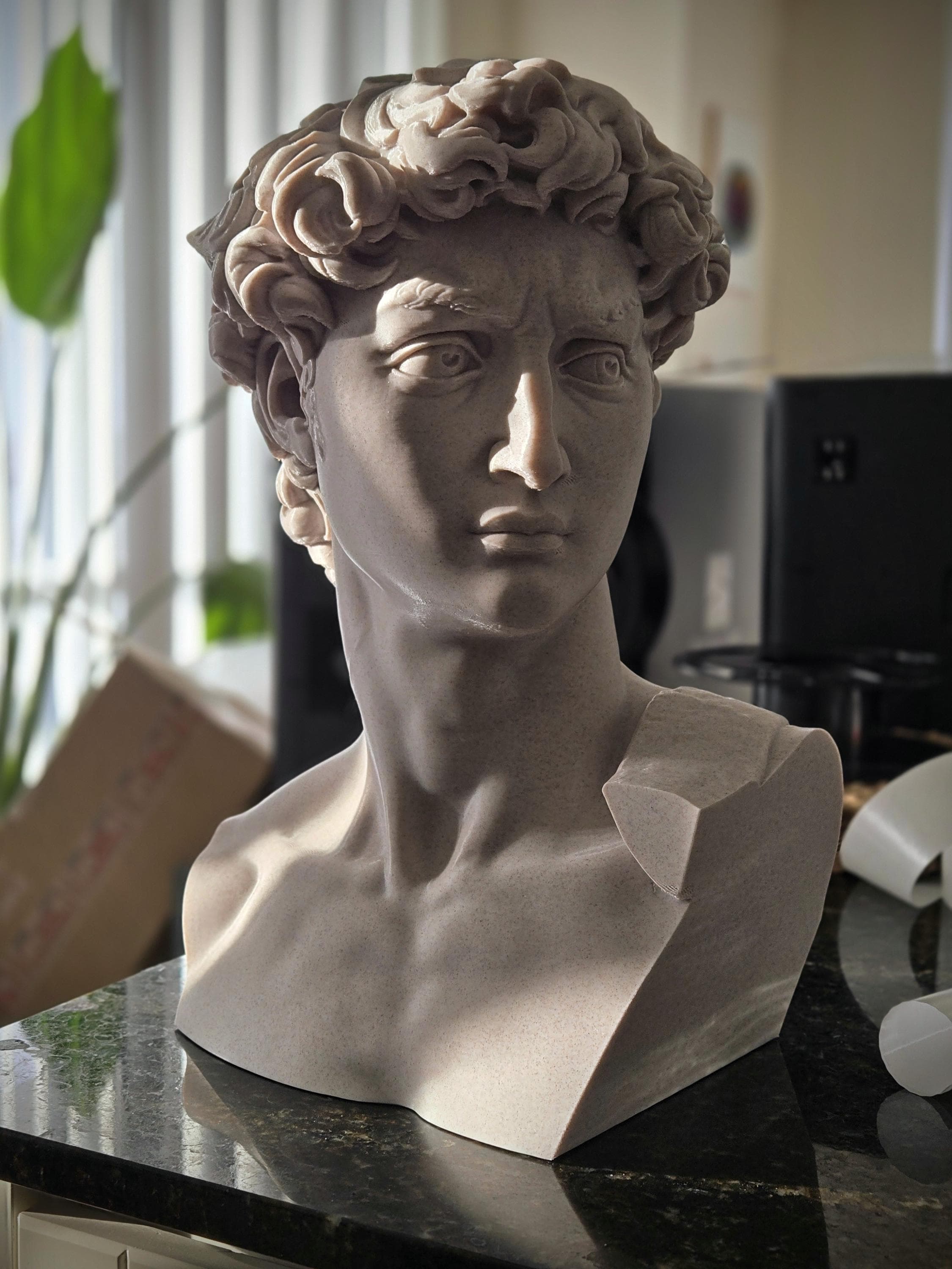 ミケランジェロのダビデ像 - 美術館品質のレプリカ - 大理石複合彫刻