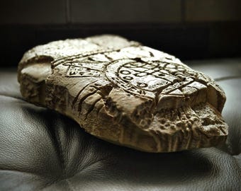 古代バビロニアの世界地図のレプリカ - イマゴ・ムンディ - 粘土複合
