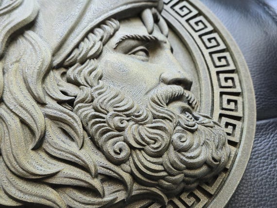 ギリシャ神話ヘラクレスのレリーフ - 古代ギリシャの壁画 - 古典的な