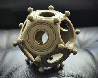 神秘的な古代ガロ・ローマ十二面体 - ブロンズ製歴史的謎の遺物 - 古代